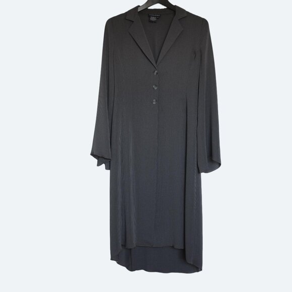 COPY - COPY - Tristan & Iseut Duster matching set Grey Pinstripe stringy selved… - Picture 1 of 16